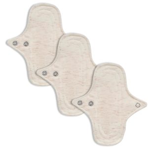 Tri Pack Protectores diarios de algodón orgánico con cobre.