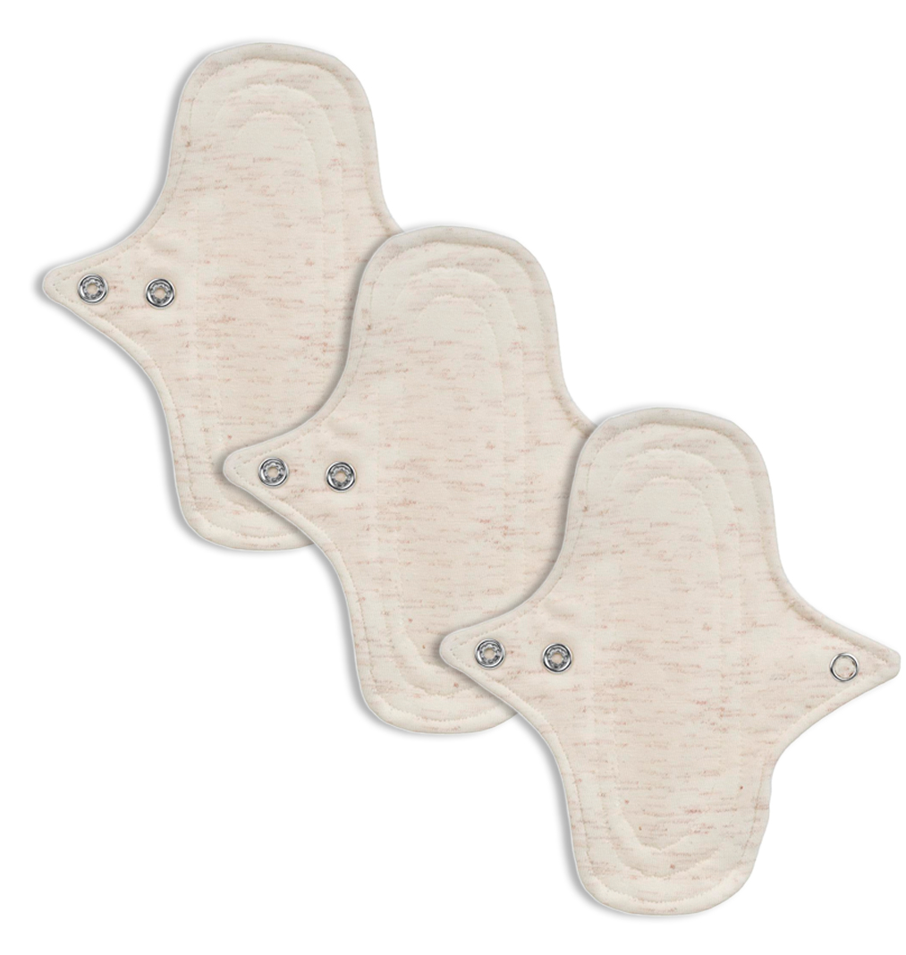 Tri Pack Protectores diarios de algodón orgánico con cobre.